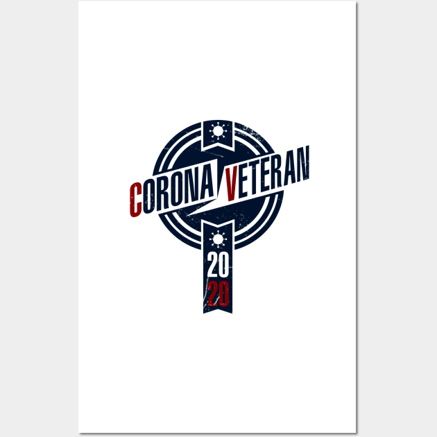 Corona Veteran 2020 Logo Vintage Wall Art by GreekGeek